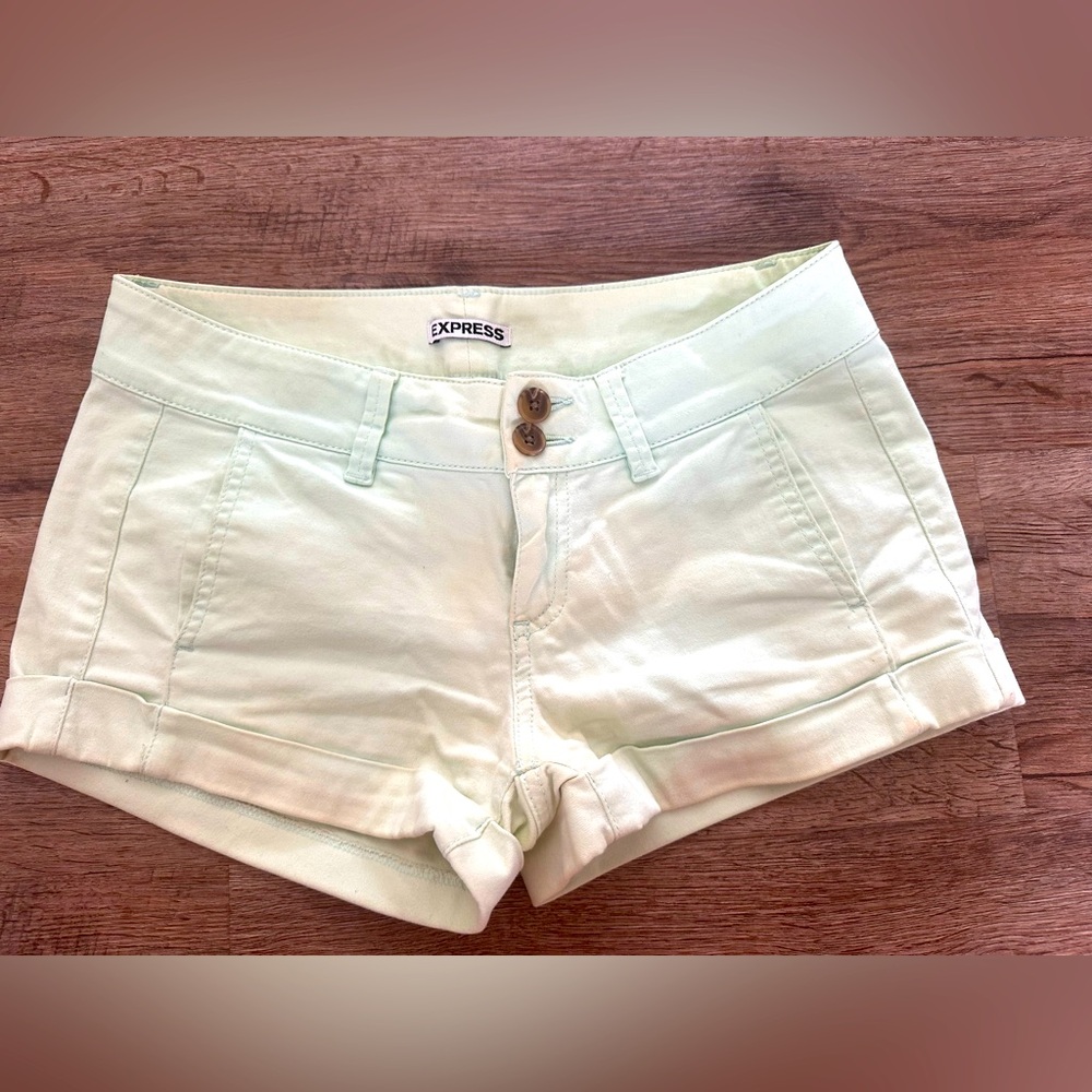 Express Mint Green Shorts-Size 0
